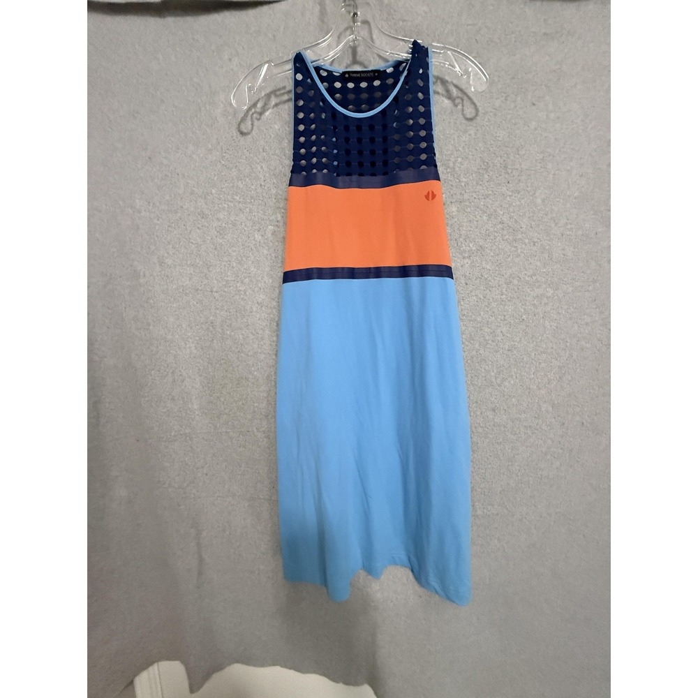 Thrive‎ Société Dress Womens Small Multicolor Colorblock Tank Pockets Athletic